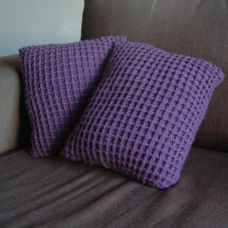 Crocheted Waffle texture cushions